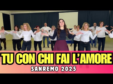 THE KOLORS - Tu Con Chi Fai L' Amore - SANREMO 2025 - Ballo di gruppo - COREOGRAFIA - Social DANCE