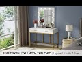Tribesigns Vanity Table with 9 Lighted Mirror