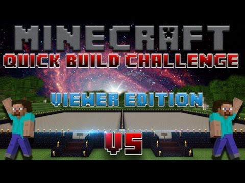 Minecraft Quick Build Challenge - Viewer Edition! (Hollow vs Evanz) Current Win Streak: 0!