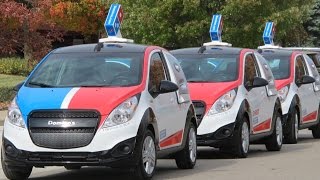 Domino's Debuts First-Ever DXP Delivery Car. Bob Giles NewCarNews.TV Video APA