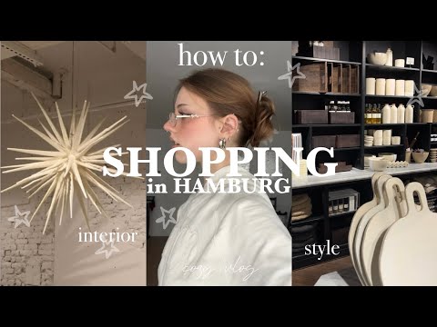 My favorite stores in Hamburg + HAUL | Cozy city VLOG & conscious shopping ☕️🦢