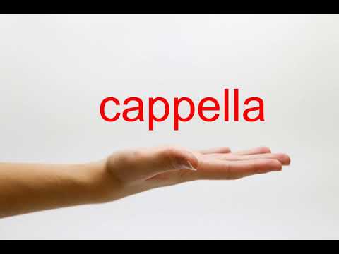 How to Pronounce cappella - American English