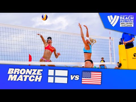 Parkkinen/Sinisalo vs. Stockman/Kraft - Bronze Match  Highlights the Maldives 2022 #BeachProTour