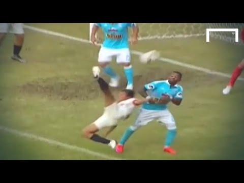 Spectacular overhead-kick finish from Flores