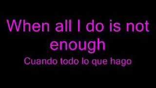 Eyes set to kill - Where we started ( English &amp; Spanish lyric)