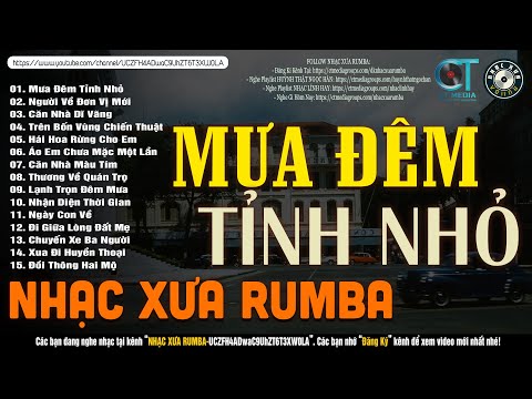 Nhạc Xưa Rumba Hiếm Có Vô Cùng | Lk Nhạc Lính Xưa 1975 Tuyển Chọn Bất Hủ - MƯA ĐÊM TỈNH NHỎ