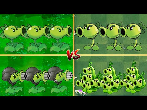 Pvz 1 Best Pair Pea Team Vs Pvz 2 Team - Who Will Win ？- Plant Vs Plant