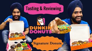 Dunkin Donuts Food Review | Trying Best & Most Popular Donuts of Dunkin Donuts India | HINDI #Donuts