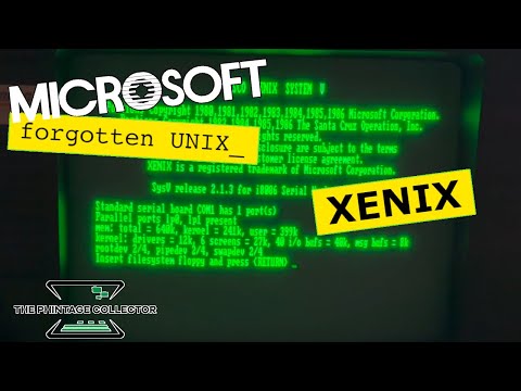 A look into Xenix, Microsoft's long forgotten Unix Operating System [COMPAQ PORTABLE PLUS - Pt III]