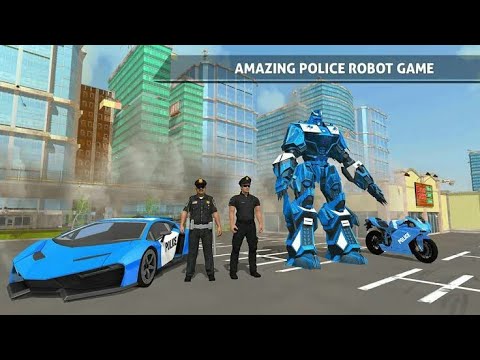 US Police Robot Car | Real Robot Transforming Game | Chari Games