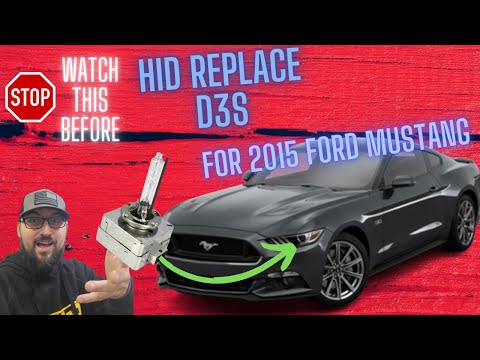 2015 Ford Mustang HID D3s Head Light Replace  EASY!  WATCH THIS FIRST