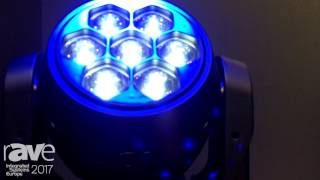 Video thumbnail for ISE 2017: ADJ Displays Vizi Hex Wash 7 Moving Head Wash Light Fixture by rAVe [PUBS]