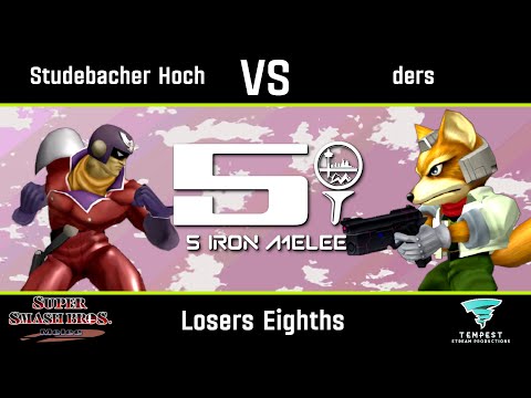 Studebacher Hoch (Captain Falcon) vs ders (Fox) - Melee Losers Eighths -  Five Iron Melee 33