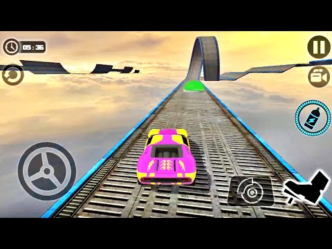 Impossible Car Tracks 3D Pink Car Driving Levels 10 to 13 Completed - Android Gameplay 2020