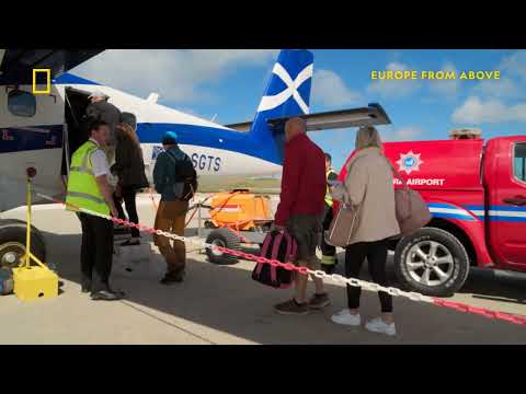 The Tidal Beach Airport | Europe From Above | National Geographic MENA