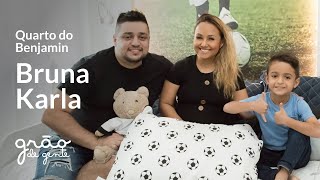 BRUNA KARLA SURPREENDE BENJAMIN COM QUARTO INFANTIL FUTEBOL | GRÃO DE GENTE