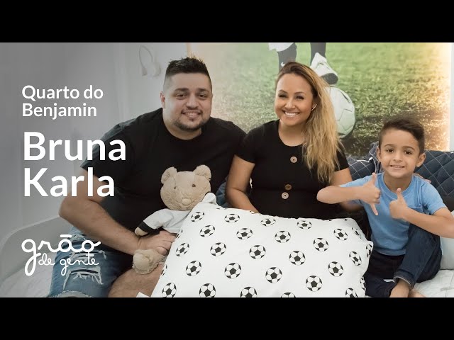 BRUNA KARLA SURPREENDE BENJAMIN COM QUARTO INFANTIL FUTEBOL | GRÃO DE GENTE