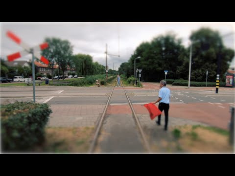 Historical tram cab ride HYPERLAPSE HOLLAND Electrische Museumtramlijn Amsterdam
