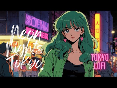 "Tokyo Night Out" City Night LOFI Playlist  🎧💜 Japanese Jazzy hiphop lofi chill beats BGM mix.