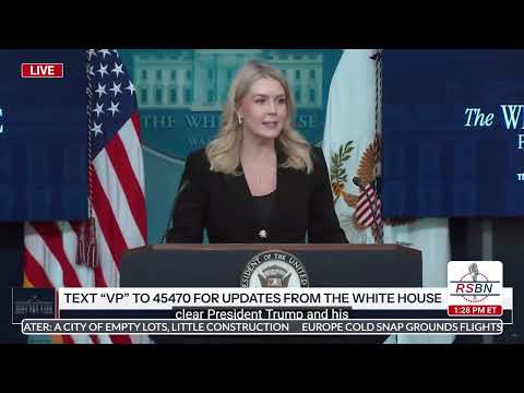 FULL: Press Secretary Leavitt and Vice President Vance Hold a Press Briefing - 01/08/26