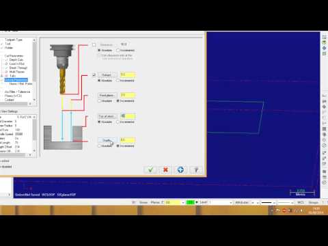 Introduction to MasterCAM X7 - Square Machining 30 x 30 mm