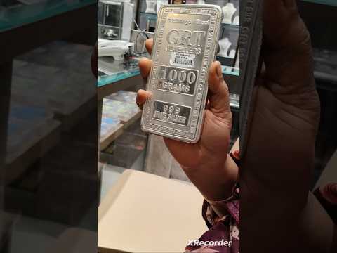 Kg silver bar😍😍 GRT jewellers ## vijayawada 👌😊
