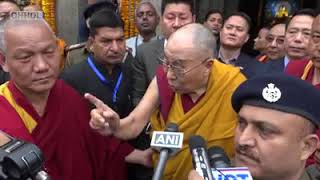 His Holiness the Dalai Lama's visit to the Mahabodhi Temple in Bodhgaya,