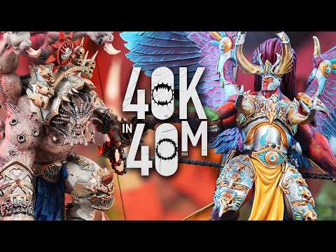 Magnus vs Angron! Thousand Sons vs World Eaters Warhammer 40k in 40m
