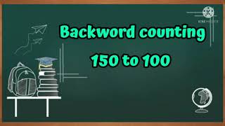Backword counting 150 to 100