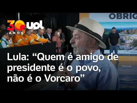Lula provoca Flávio Bolsonaro: ‘Quem é amigo de um presidente é o povo, não é o Vorcaro’