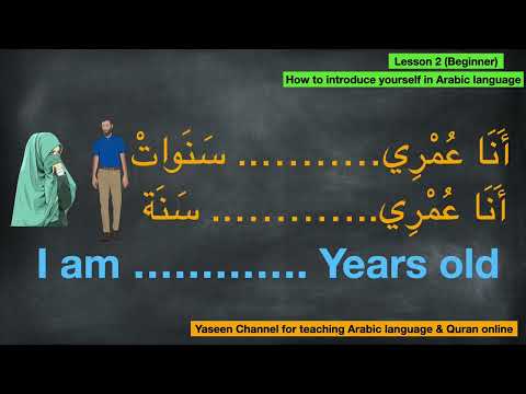 Lesson 2: Learn how to introduce yourself in Arabic. Learn Arabic easy way