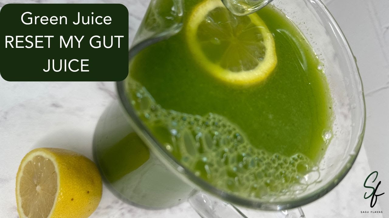 Green Juice || Cucumber Spinach Dandelion Lettuce Juice ||Reset My Gut Juice || Gut-Healthy Juice ||