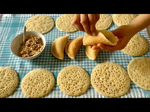 🛎 HAKİKİ TAŞ KADAYIF TARİFİ BUDUR 💯 TAŞ KADAYIF NASIL YAPILIR ( Baghrir )