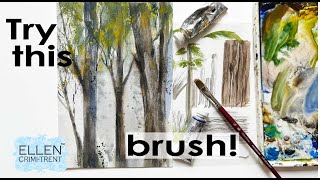 Try this watercolor brush to create grain & other textures!