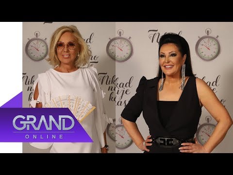 Susret Lepe Brene i Dragane Mirković na finalu "Nikad nije kasno"