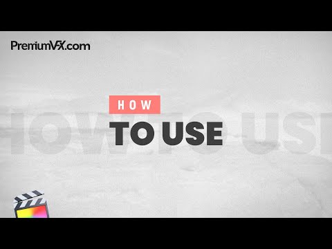 Final Cut Pro - First Look at Minimal Slideshow Effects