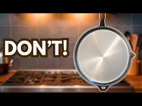 🚨DON'T GRIND your CAST IRON pan! DO THIS INSTEAD!