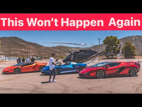 Rare Hypercars and a Helicopter 👀…!! Lamborghini Sian vs Lamborghini Centenario