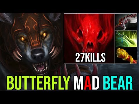 MAD BEAR BUTTERFLY IS SO GOOD [Ursa] Unstoppable GodLike Mod 27Kills By Ame 7.19 | Dota 2 FullGame