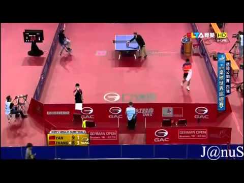 2015 German Open MS SF2  YAN An   ZHANG Jike HD 1080p Full Match Chinese