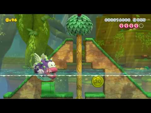 World 3-3 Blowfish Boughs by 3rd Bunny - Super Mario Maker 2 - No Commentary 1ca