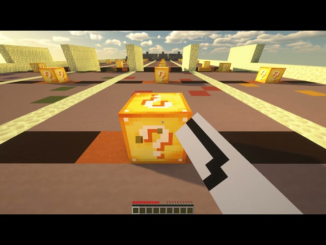 Lucky Block Race  Minecraft PE Maps