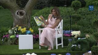 White House Easter Egg Roll: Reading Nook with First Lady