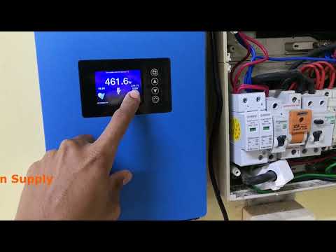 Solar. Information GTIL Grid Tie Inveter With Limiter at House. 2000W 48V