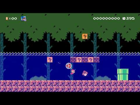 1-1 but the seafloor is lava by 1~1 🍄 Super Mario Maker 2 ✹Switch✹ #awc