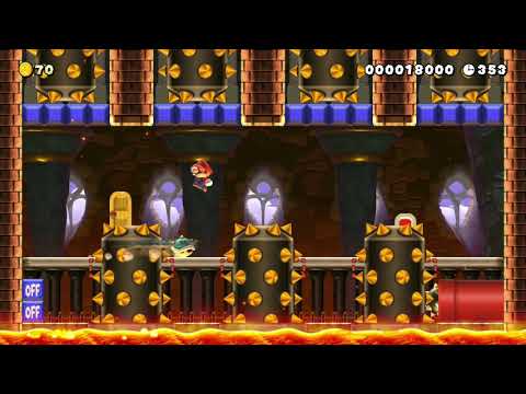 ラリーの金棒の城 by タコスマート 🍄 Super Mario Maker 2 #ahl 😶 No Commentary