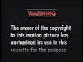 Opening To Diner 1982 VHS