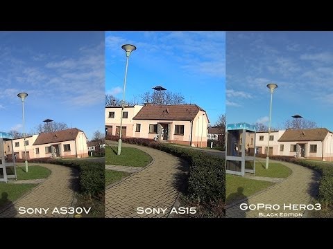 Sony Action Cam AS30V vs AS15 vs GoPro Hero 3 Black Edition