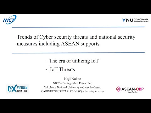 Trends of Cyber security threats and national security measures including ASEAN supports