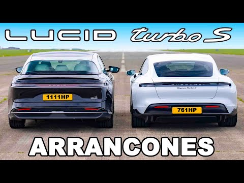 Lucid Air vs Porsche Taycan Turbo S: ARRANCONES